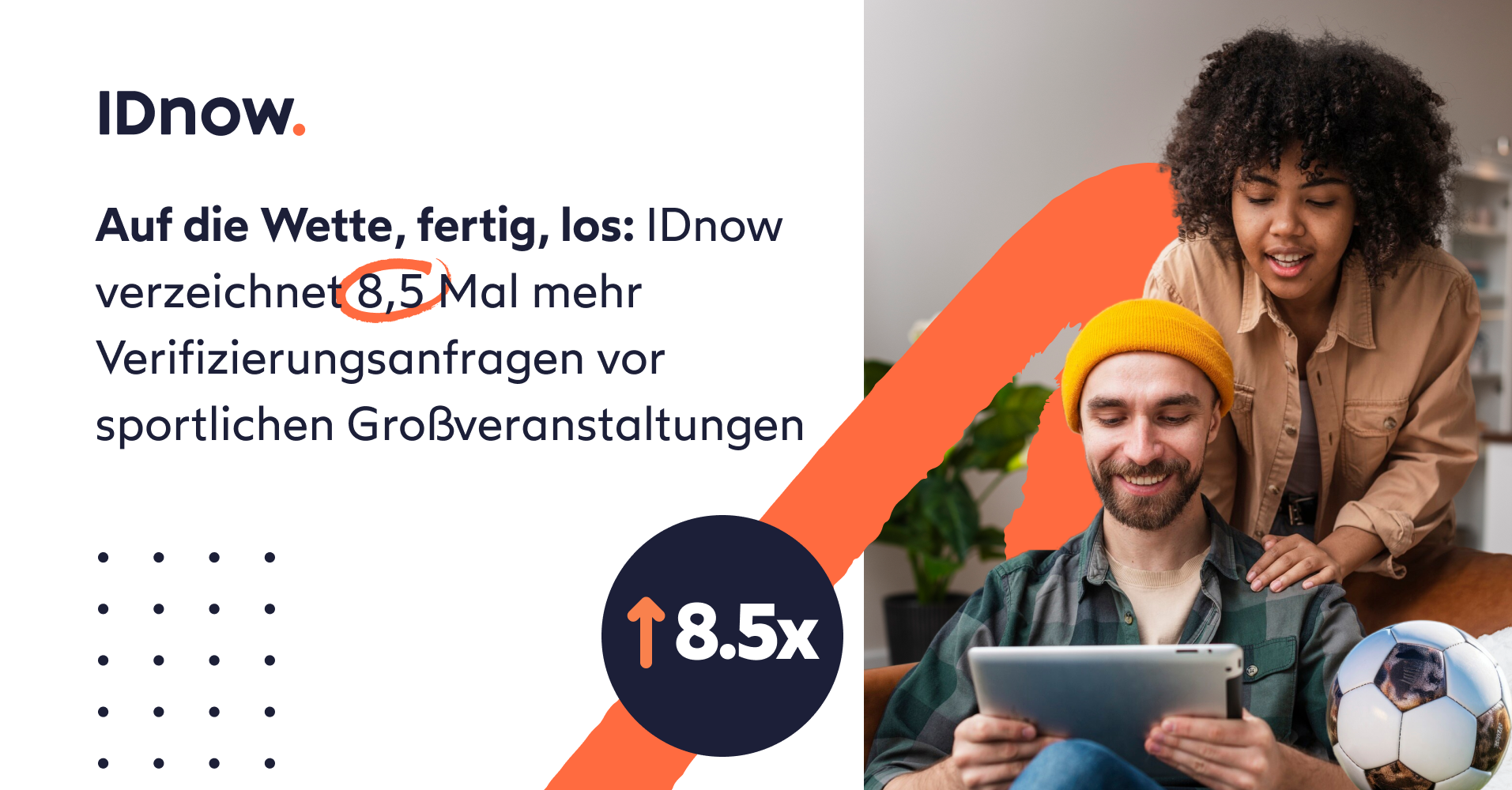 Auf die Wette, fertig, los: IDnow verzeichnet 8,5 Mal mehr Verifizierungsanfragen vor sportlichen Großveranstaltungen 1